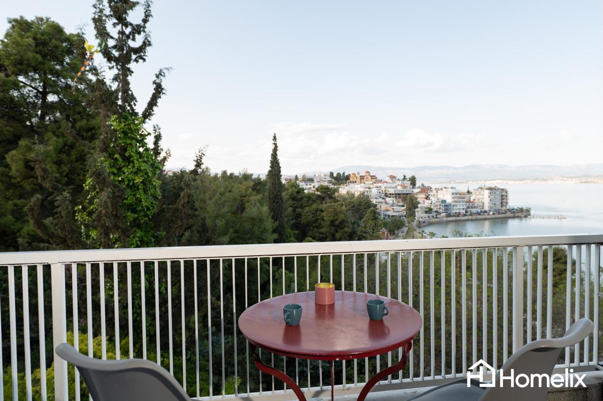 30M² Cosy Studio With Panoramic Sea View Chalkís Eksteriør bilde